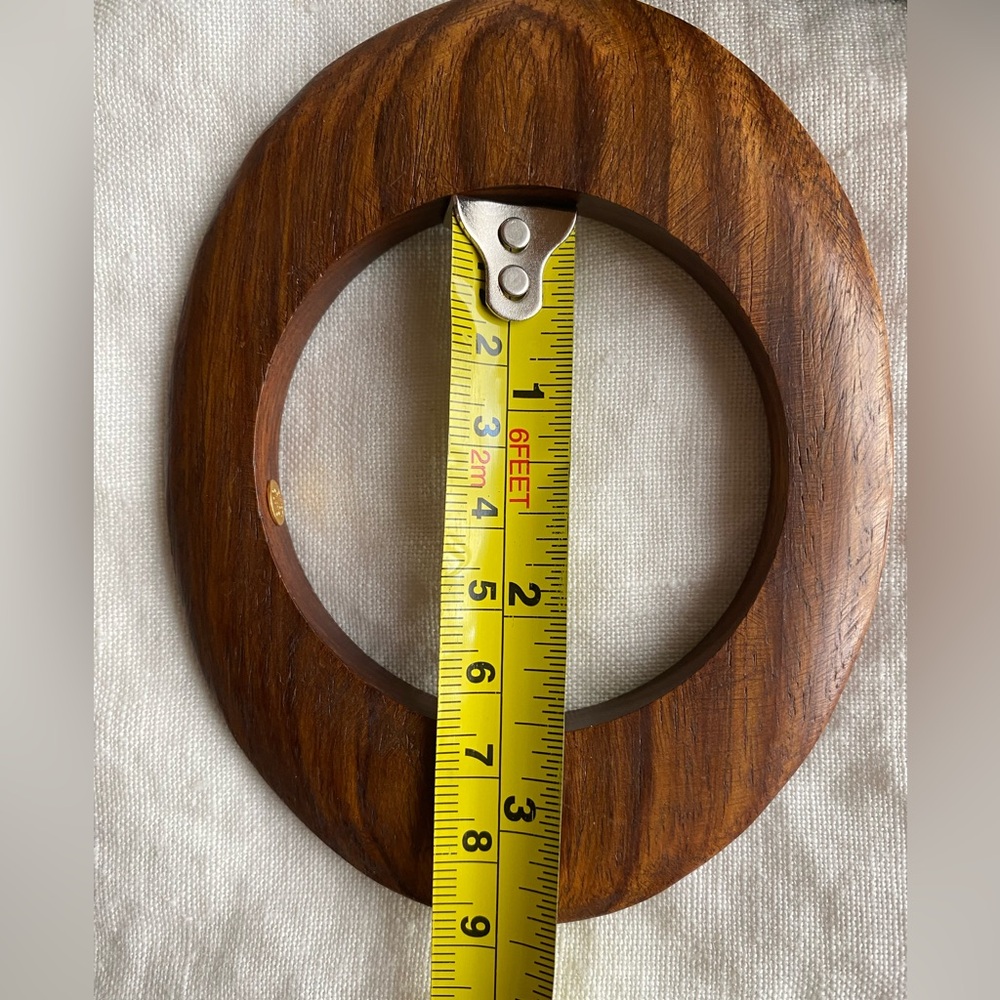 Kenneth Jay Lane Set of 4 Wood Geometric Wood Bangle Bracelets - Picture 7 of 7